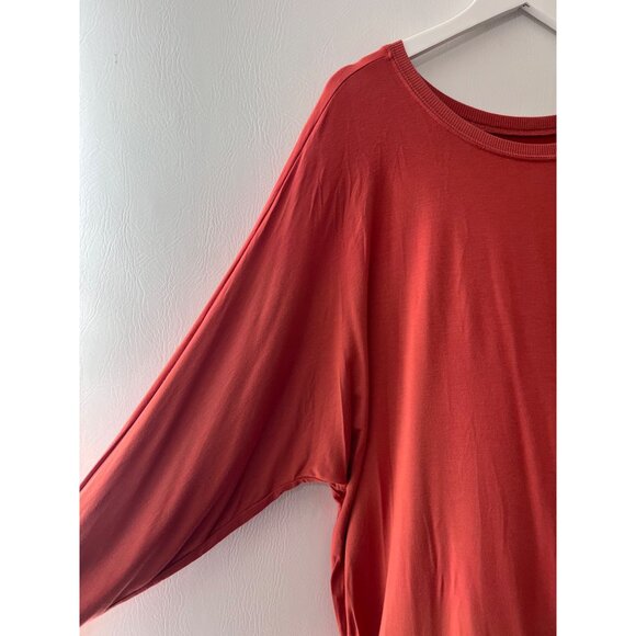 Torrid Relaxed Super Soft Dolman Tee Orange Pullover Sleeve Knit Size 1X - Picture 5 of 7